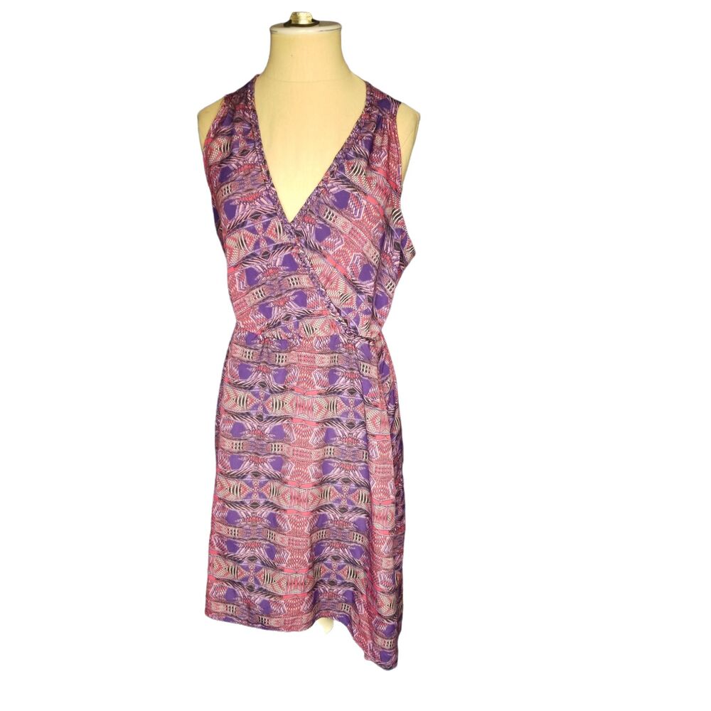 Charlie Jade Sleeveless Summer Print Dress Hi-low Hem Size XS
